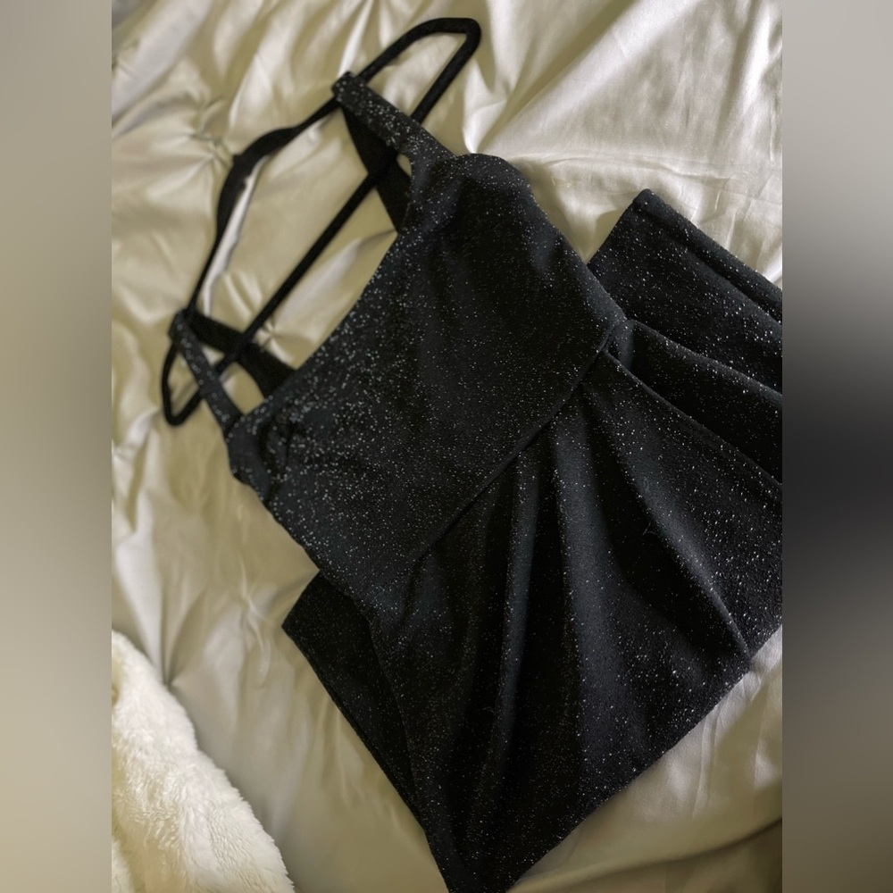 NWOT Women’s Black Sparkly Bodycon Mini Dress